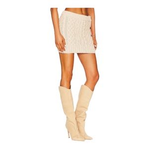SCHUTZ Cream Heeled Boots